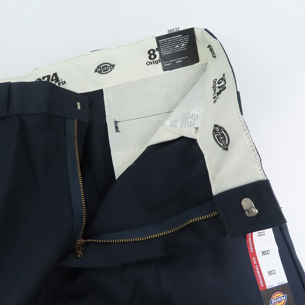 実際に弊社で買取させて頂いた【未使用】Dickies/ディッキーズ ワークパンツ/チノパン ダークネイビー 874DN/36の画像 4枚目