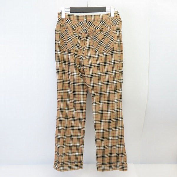 実際に弊社で買取させて頂いたBURBERRY BLUE LABEL/バーバリーブルーレーベル ノバチェック スラックス FQF41-501/40の画像 1枚目