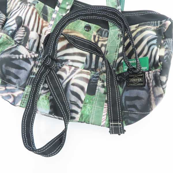 実際に弊社で買取させて頂いたPORTER×ATMOS×Mitsuaki Iwago/ポーター×アトモス×岩合光昭 2wayボストンバッグの画像 7枚目