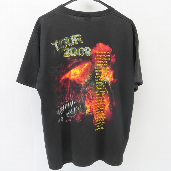 実際に弊社で買取させて頂いたDISTURBED/ディスターブド INDESTRUCTIBLE TOUR 2009 プリント 半袖 バンドTシャツ/バンT/XLの画像 1枚目