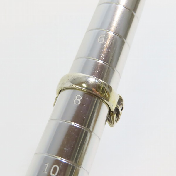 実際に弊社で買取させて頂いた【ギャラ付き】CRAZY PIG/クレイジーピッグ FOUR SKULLS RING/4スカル リング 8号の画像 5枚目