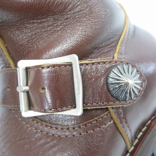 実際に弊社で買取させて頂いたTHE FLAT HEAD/フラットヘッド レザー エンジニアブーツ/26.0の画像 6枚目