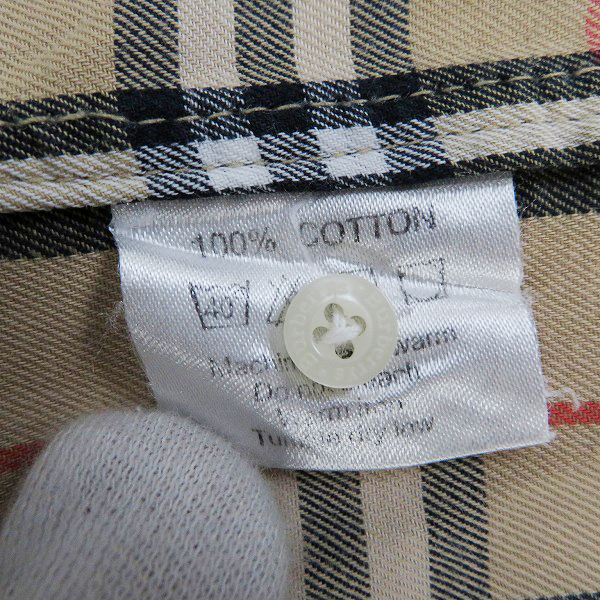 実際に弊社で買取させて頂いたBURBERRY LONDON/バーバリー ロンドン ノバチェックシャツ/Sの画像 3枚目