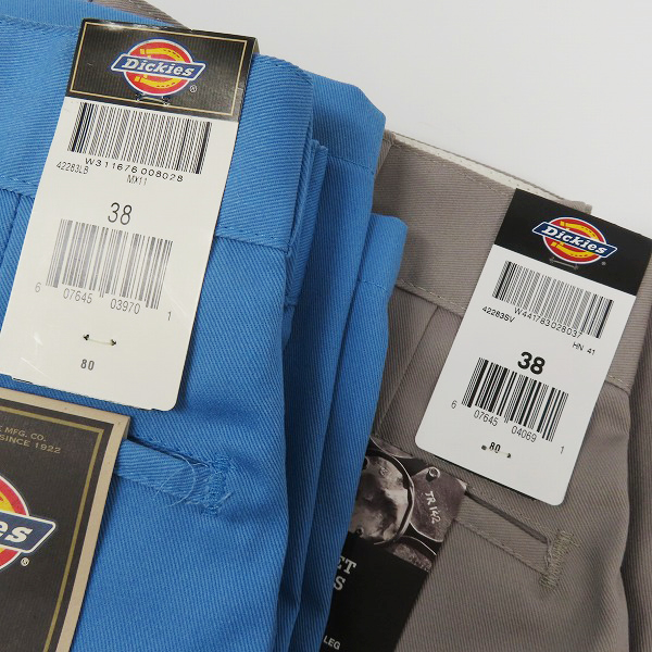 実際に弊社で買取させて頂いた【未使用】Dickies/ディッキーズ MULTI-POCKET WORK SHORTS/マルチポケット ワーク ショーツ ブルー系 グレー系/2点セットの画像 4枚目