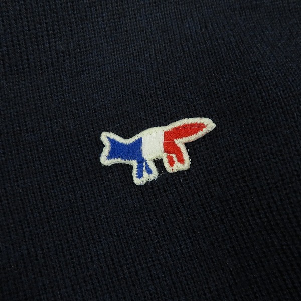 実際に弊社で買取させて頂いたMAISON KITSUNE/メゾンキツネ Vネックニット/XS の画像 6枚目