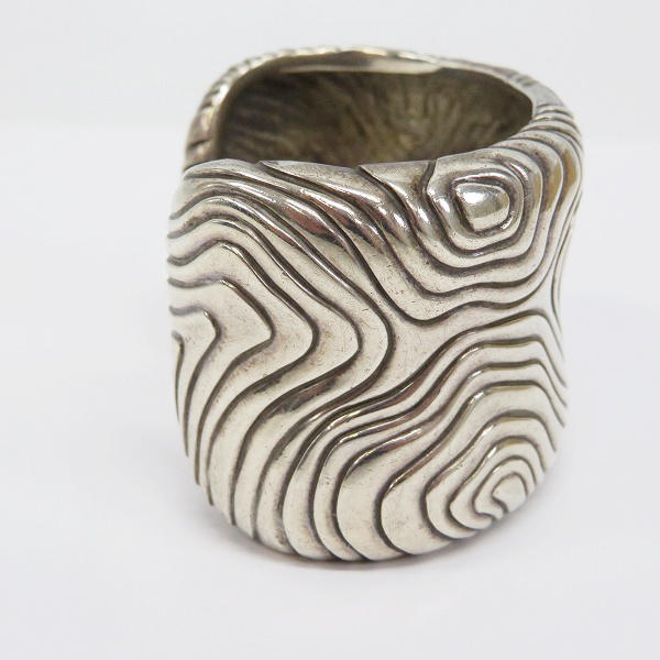 実際に弊社で買取させて頂いたTIFFANY&Co./ティファニー 90s ビンテージ ワイド カフバングルの画像 4枚目