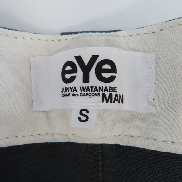 実際に弊社で買取させて頂いたCOMME des GARCONS×Dickies/コムデギャルソン×ディッキーズ レザーパーツ クロップドパンツ WD-P901/Sの画像 3枚目