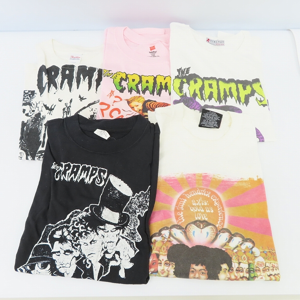 実際に弊社で買取させて頂いた【おまとめ5点】THE CRAMPS/ザ クランプス Jimi Hendrix/ジミ ヘンドリックス バンドTシャツ/バンT