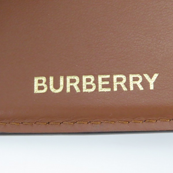 実際に弊社で買取させて頂いたBURBERRY/バーバリー LARK TB MONOGRAM E-CANVAS モノグラム 三つ折りミニ財布の画像 7枚目