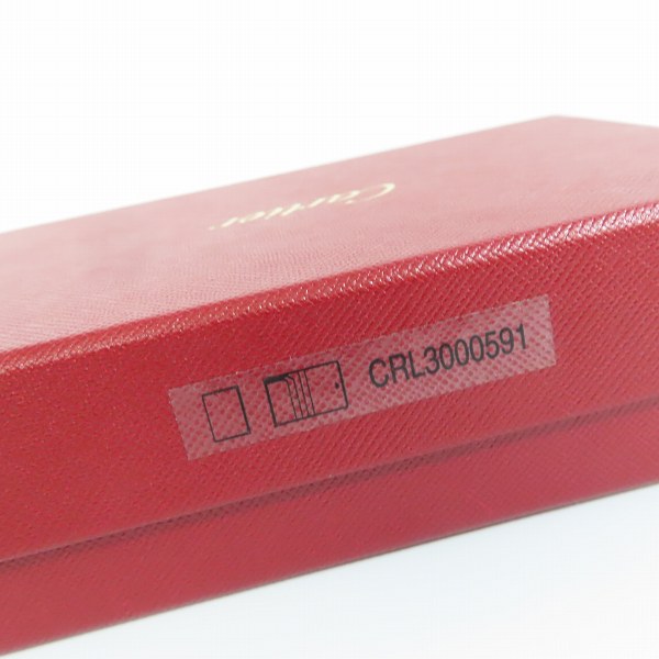 実際に弊社で買取させて頂いたCARTIER カルティエ カボション レザー二つ折り 名刺入れ/カードケース L3000591の画像 9枚目