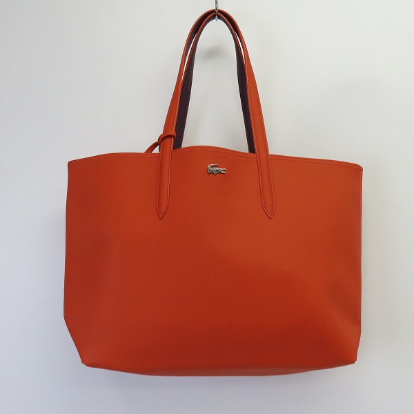 実際に弊社で買取させて頂いたLACOSTE/ラコステ ポーチ付き リバーシブル トートバッグ