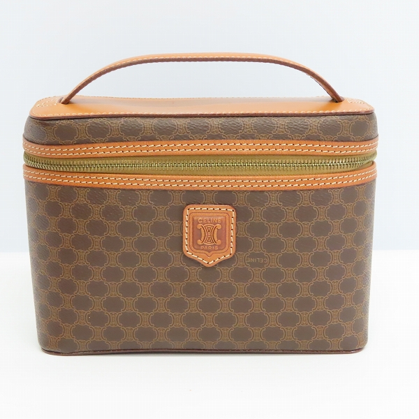 実際に弊社で買取させて頂いたCELINE/セリーヌ ゴールド金具 マカダム バニティバッグ