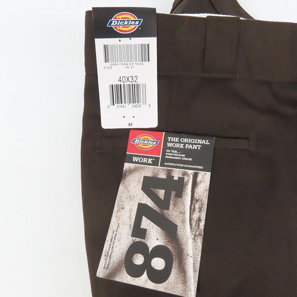実際に弊社で買取させて頂いた【未使用】Dickies/ディッキーズ ワークパンツ/チノパン ダークブラウン 40の画像 8枚目