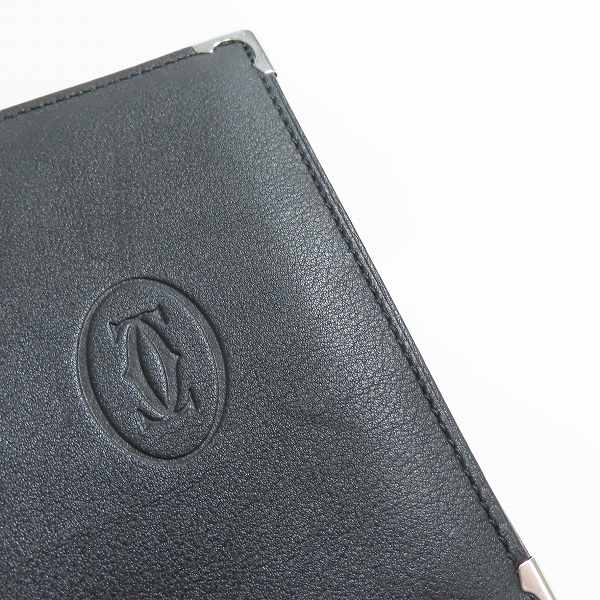 実際に弊社で買取させて頂いたCARTIER カルティエ カボション レザー二つ折り 名刺入れ/カードケース L3000591の画像 6枚目