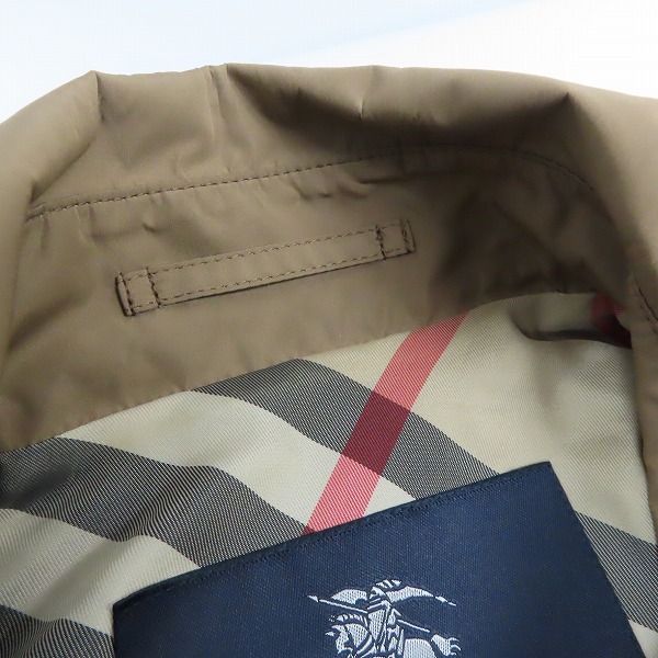 実際に弊社で買取させて頂いたBURBERRY LONDON/バーバリーロンドン ノバチェック シングル トレンチコート/40の画像 4枚目
