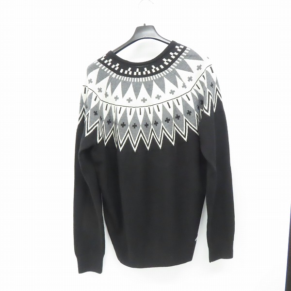 実際に弊社で買取させて頂いたuniform experiment/ユニフォームエクスペリメント FAIR ISLE CREWNECK KNIT クルーネックニット UE-212050の画像 1枚目