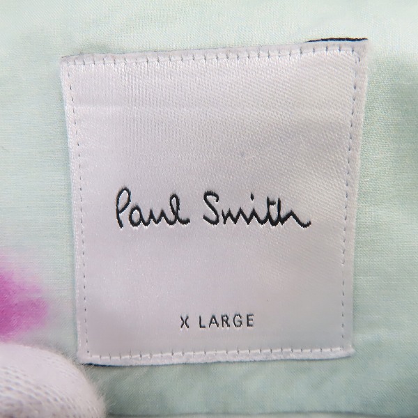 実際に弊社で買取させて頂いたPaul Smith/ポールスミス グラフィック プリント 長袖シャツ PF-WR-51037/XLの画像 2枚目