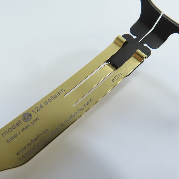 実際に弊社で買取させて頂いたic! berlin/アイシーベルリン 124 bollestr. メガネフレーム アイウェアの画像 6枚目