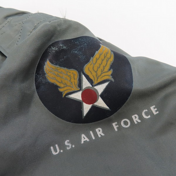 実際に弊社で買取させて頂いたBLUE ANCHOR OVERALL社製 L-2B ヴィンテージ フライトジャケット/ボンバージャケット MIL-J-7448A Size：Lの画像 3枚目