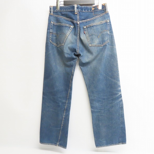 実際に弊社で買取させて頂いたLevis/リーバイス  501XX 推定紙パッチギャラ入り 両面BIG E/均等V/銅製隠しリベット 刻印点々 ヴィンテージ デニムパンツの画像 1枚目
