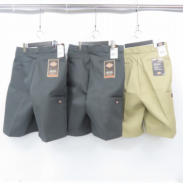 実際に弊社で買取させて頂いた【未使用】Dickies/ディッキーズ MULTI-POCKET WORK SHORTS/マルチポケット ワーク ショーツ チャコール カーキ/3点セットの画像 1枚目