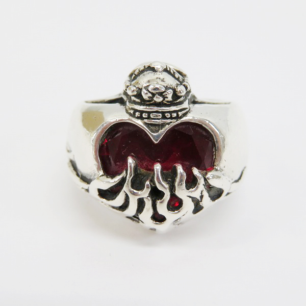 実際に弊社で買取させて頂いたLEATHERS＆TREASURES/レザーズ＆トレジャーズ フレイムハートキングクラウン リング 23-23.5号の画像 1枚目