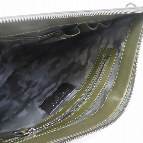 実際に弊社で買取させて頂いたJimmy Choo/ジミーチュウ スウェードレザー スタースタッズ クラッチバッグの画像 4枚目