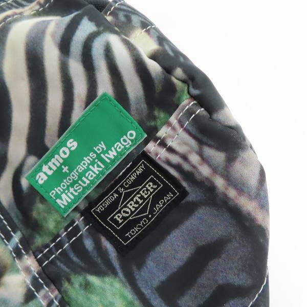 実際に弊社で買取させて頂いたPORTER×ATMOS×Mitsuaki Iwago/ポーター×アトモス×岩合光昭 2wayボストンバッグの画像 5枚目