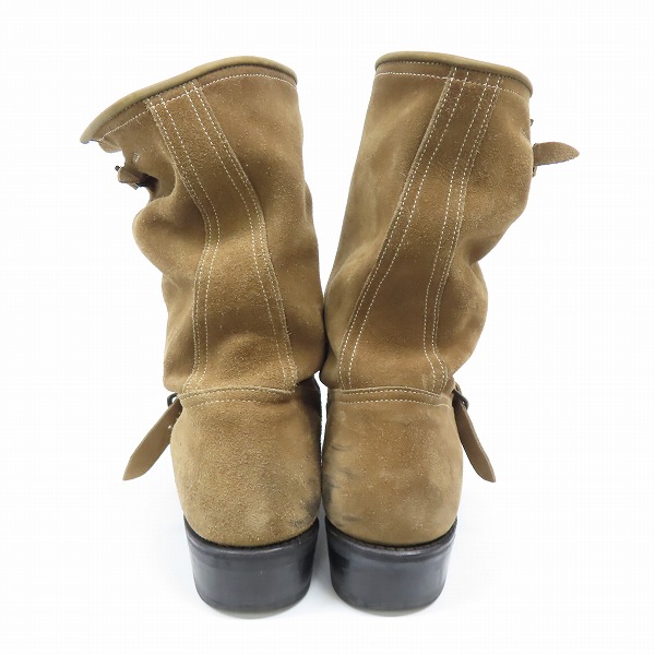 実際に弊社で買取させて頂いたBALMAIN/バルマン Buckled Suede Biker Boots/スウェードレザーエンジニアブーツ /41の画像 1枚目