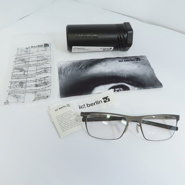 実際に弊社で買取させて頂いたic! berlin/アイシーベルリン 135 Seekorso メガネフレーム アイウェアの画像 8枚目