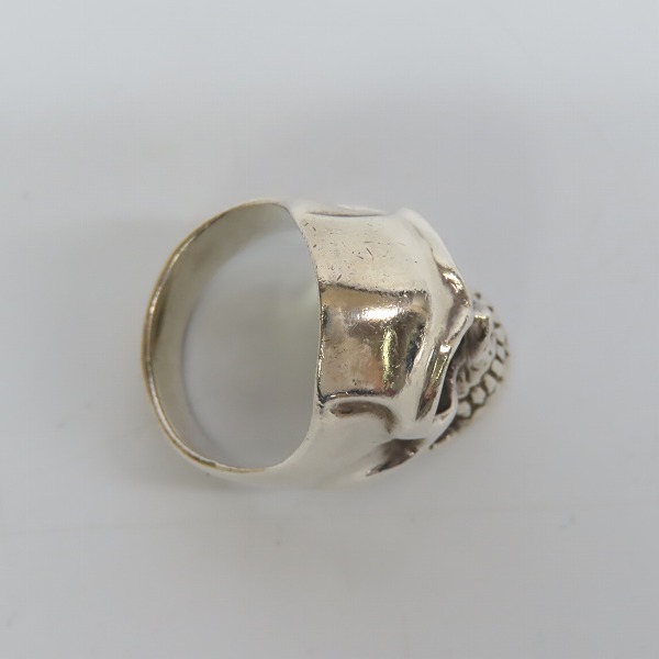 実際に弊社で買取させて頂いたDEAL DESIGN/ディールデザイン リアルフェイス スカルリング 18.5号の画像 5枚目