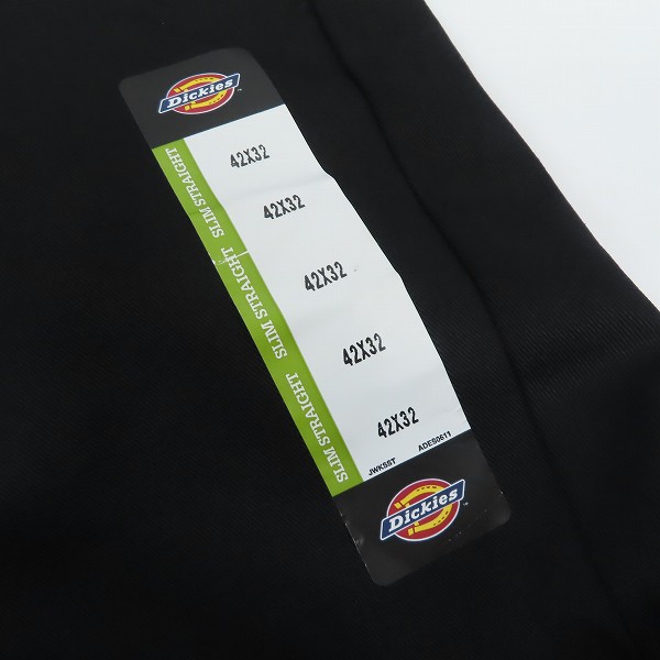 実際に弊社で買取させて頂いた(4)【未使用】Dickies/ディッキーズ ワークパンツ/チノパン ブラック WP873BK/42の画像 5枚目
