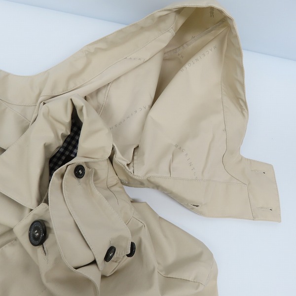 実際に弊社で買取させて頂いたMACKINTOSH/マッキントッシュ DUNOON EA ステンカラーコート/38の画像 5枚目