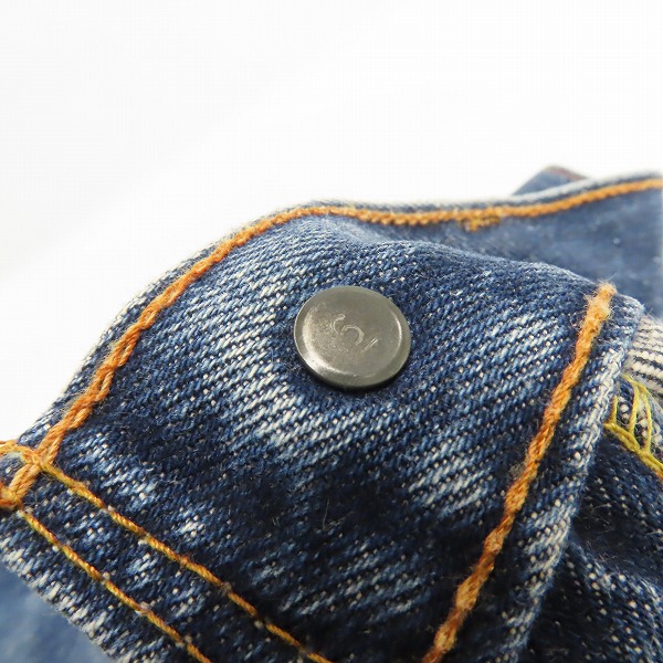 実際に弊社で買取させて頂いたLevis/リーバイス 501 両面BIG E/不均等V/刻印6/フライ刻印E ヴィンテージ デニムパンツの画像 5枚目
