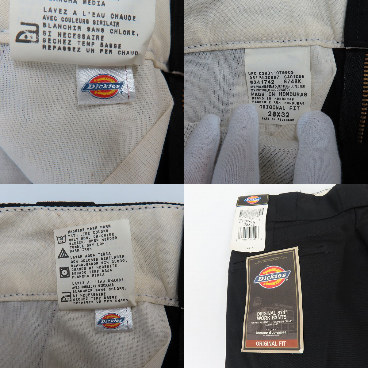 実際に弊社で買取させて頂いた【未使用】Dickies/ディッキーズ ワークパンツ/チノパン/ブラック/ 28の画像 2枚目
