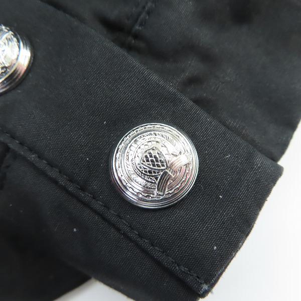 実際に弊社で買取させて頂いたBALMAIN×H&M/バルマン×エイチアンドエム ジップアップ オールインワン つなぎ ブラック XSの画像 8枚目