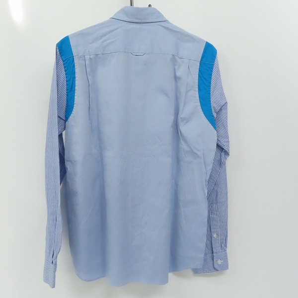 実際に弊社で買取させて頂いた【未使用】uniform experiment/ユニフォーム エクスペリメント 袖切替/ストライプ 長袖シャツ UE-112060/3の画像 1枚目