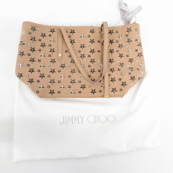 実際に弊社で買取させて頂いたJIMMY CHOO/ジミーチュウ スタースタッズ/星 ハンドバッグの画像 7枚目