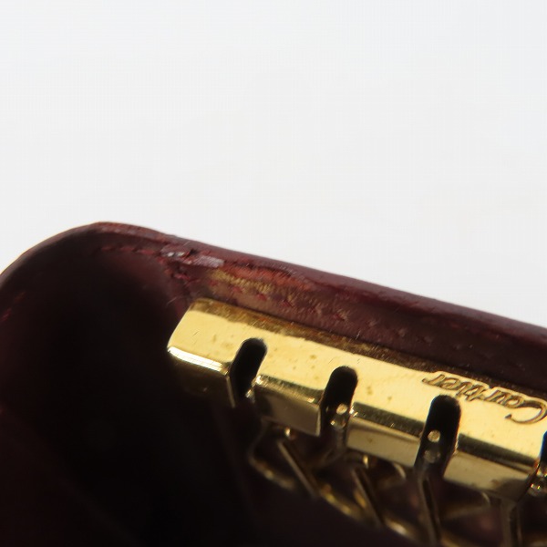 実際に弊社で買取させて頂いたCartier/カルティエ マストライン レザー 6連キーケース ボルドーの画像 7枚目