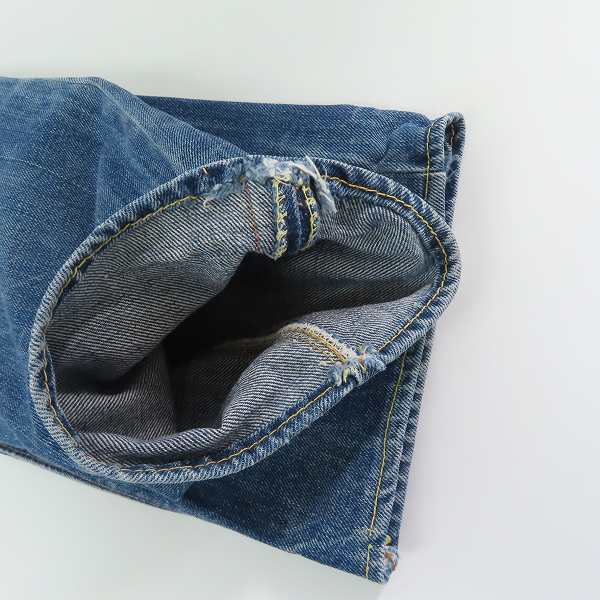 実際に弊社で買取させて頂いたLEVI'S/リーバイス 66前期 ヴィンテージ デニムパンツ TALONジップ スモールe 刻印8 /805-0217 /30の画像 9枚目
