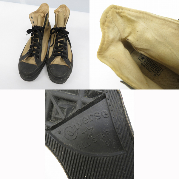 実際に弊社で買取させて頂いたCONVERSE/コンバース ヴィンテージ CHUCK TAYLOR/チャックテイラー US9.5/US10/2点セットの画像 1枚目