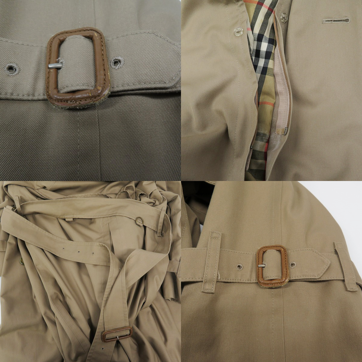 実際に弊社で買取させて頂いたBURBERRY'S/バーバリーズ ノバチェック トレンチコート/42の画像 6枚目