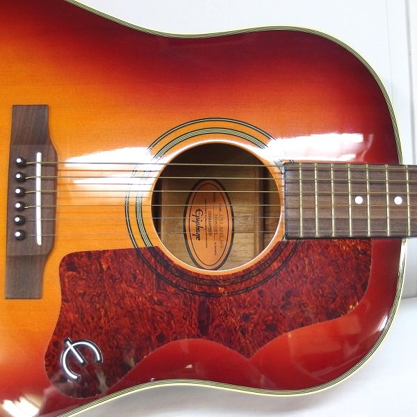 実際に弊社で買取させて頂いた★Epiphone/エピフォン 1963 AJ-45 HCS アコースティックギター/アコギ ソフトケース付の画像 5枚目