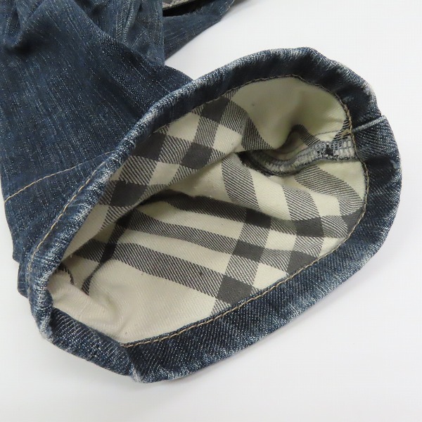 実際に弊社で買取させて頂いたBURBERRY BLUE LABEL/バーバリーブルーレーベル ノバチェック デニムパンツ FQ-538-181-33 /23の画像 6枚目