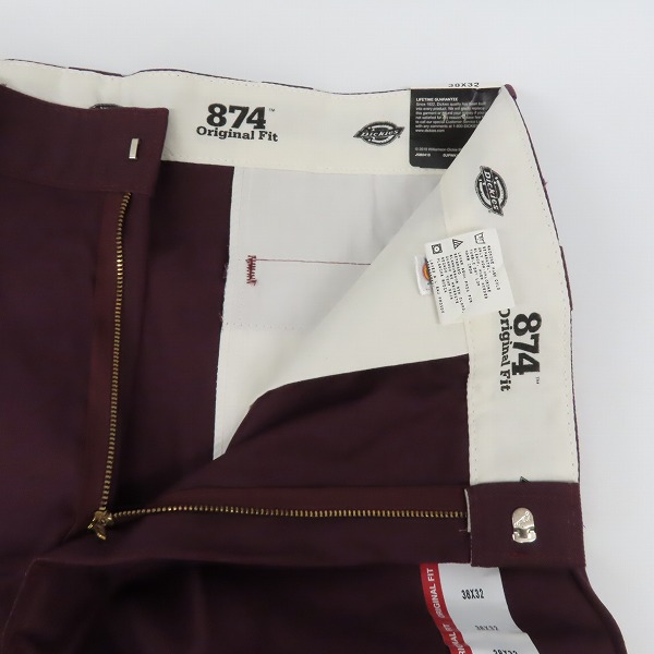 実際に弊社で買取させて頂いた【未使用】Dickies/ディッキーズ ワークパンツ/チノパン ワインレッド 38の画像 4枚目