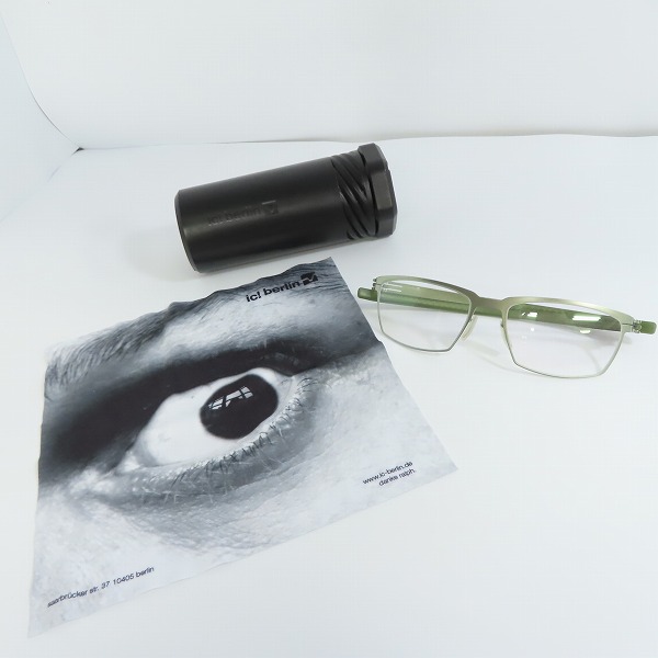 実際に弊社で買取させて頂いたic! berlin/アイシーベルリン silberdistel メガネフレーム アイウェアの画像 7枚目