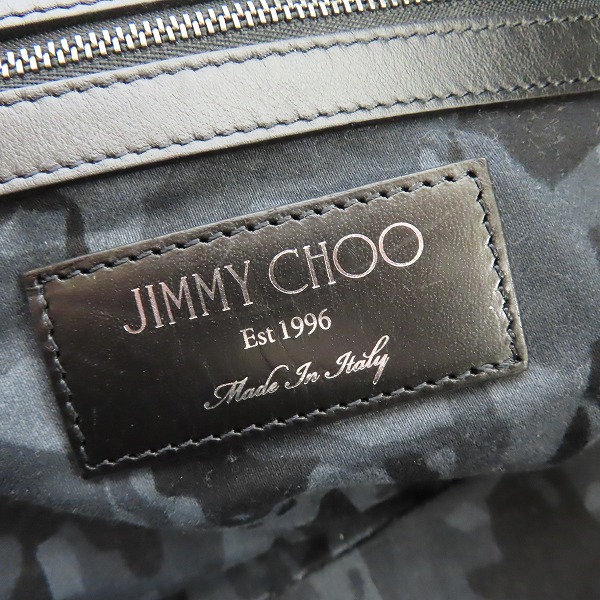 実際に弊社で買取させて頂いたJIMMY CHOO/ジミーチュウ スタースタッズ 内カモフラ/迷彩 カーフレザー PIMLICO GRY トートバッグ の画像 3枚目