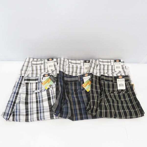 実際に弊社で買取させて頂いた【おまとめ品】Dickies/ディッキーズ MULTI USE POCKET SHORTS/マルチユーズ ポケット ショーツ/チェック柄 ハーフパンツ/34