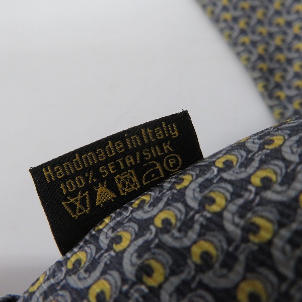 実際に弊社で買取させて頂いたBVLGARI/ブルガリ 総柄 ネクタイ ヨット柄 鳥柄 2点セットの画像 2枚目