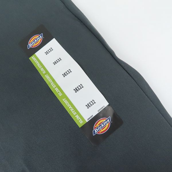 実際に弊社で買取させて頂いた【未使用】Dickies/ディッキーズ ワークパンツ/チノパン チャコール WP873CH/36の画像 5枚目